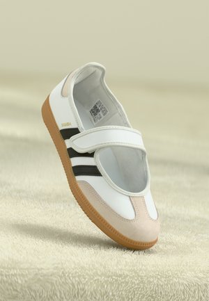 SAMBA JANE - Ankle strap ballet pumps - footwear white/alumina/core black
