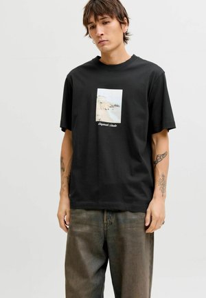 JORNORREBRO PHOTO TEE CREW NECK  - T-shirt con stampa - black