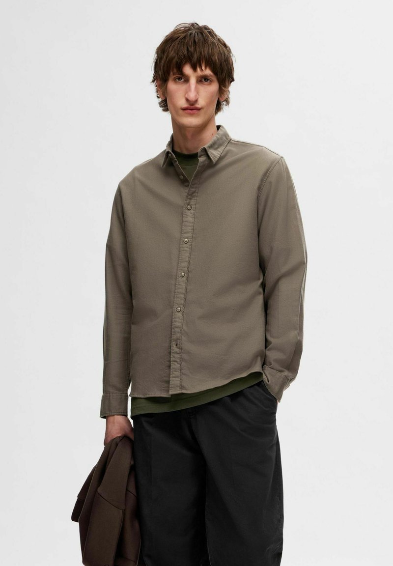 Selected Homme SLIMOWEN-BRUSHED NOOS - Overhemd - morel