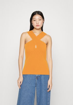 Vero Moda VMGLORIA CROSS OVER STRAP - Μπλούζα - radiant yellow