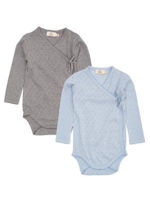 Copenhagen Colors EXCLUSIVE HEART GIFTING BOX UNISEX 2 PACK UNISEX - Body / Bodystocking - dusty blue/grey melange