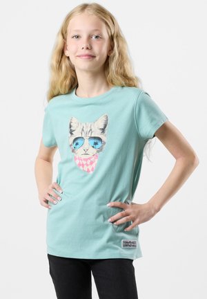 SAN DIEGO - Print T-shirt - sage green