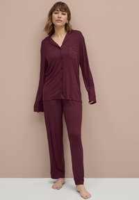 Ellos Collection MADELYN SET - Pyžamová sada - weinrot