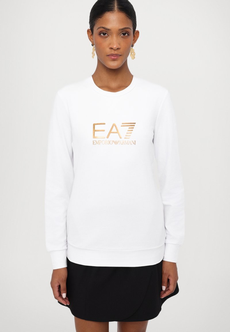 EA7 Emporio Armani FELPA - Sweatshirt - white