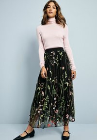 Next TALL FIT - EMBROIDERED BOHO - Maxinederdele - black