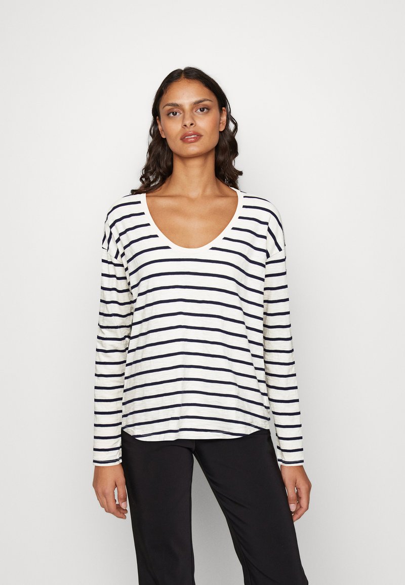 GAP SCOOP TEE Long sleeved top navy/white/offwhite Zalando.co.uk