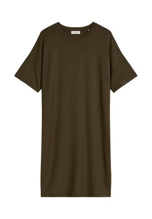Marc O'Polo, JERSEY DRESS, SHORT SLEEVE - Jerseyjurk - mossy earth