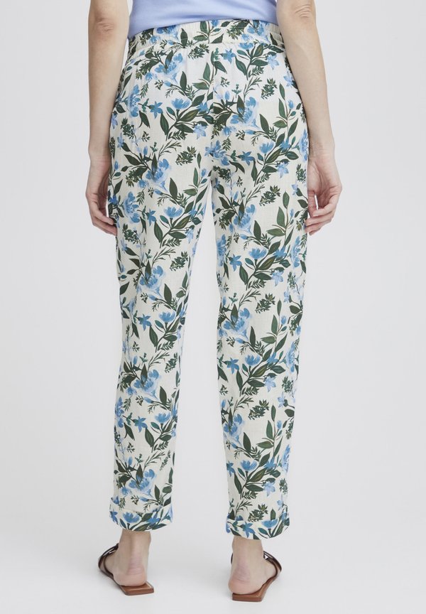 FRMADDIE - Trousers - fransa aop g hydrangea3