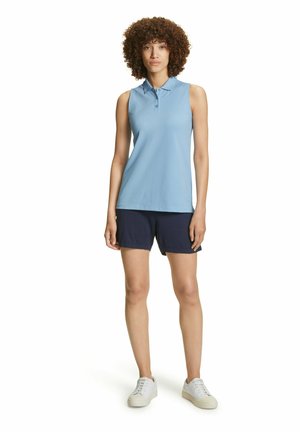 FALKE, Basic Polo Top - Polo - sky blue