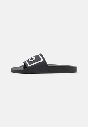 SLIDE UNISEX - Ciabattine - black/white