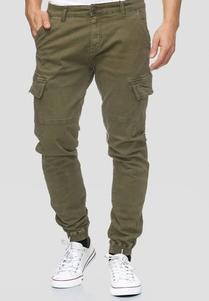 INDICODE JEANS AUGUST - Cargohose - army