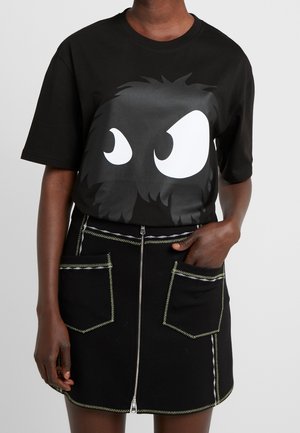T-shirt con stampa - black