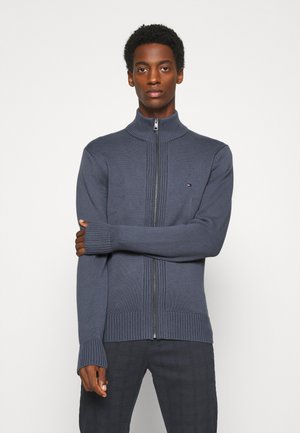CHUNKY ZIP THROUGH - Cardigan - blue
