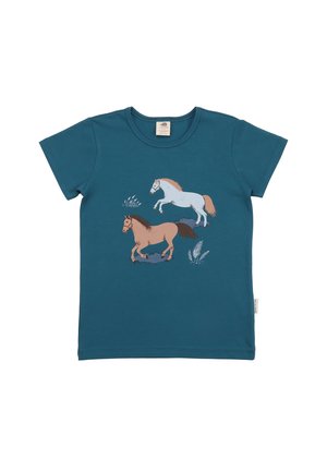 HAPPY HORSES - Print T-shirt - dark blue