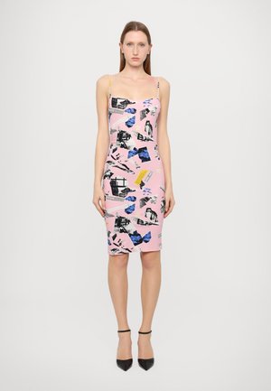 MOSCHINO JEANS RAMAGE - Tubino - fantasia rosa