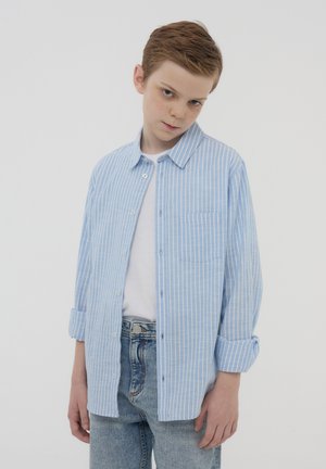 ML RIGHE ROLL UP - Camicia - var celeste