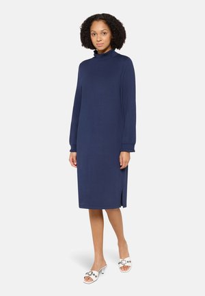 CASUAL-MIT EINGRIFFTASCHEN - Strickkleid - dunkelblau