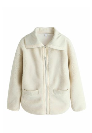 BORG ZIP THROUGH - Jachetă din fleece - ecru