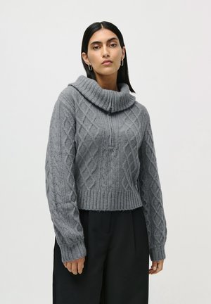 JOSEFINA  - Striktrøje - gey melange