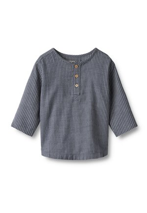 Wheat, SHIRT  BJØRK - Langarmshirt - greyblue slub stripe