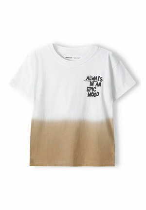 EMBROIDERY SHORT SLEEVE - Basic T-shirt - white stone