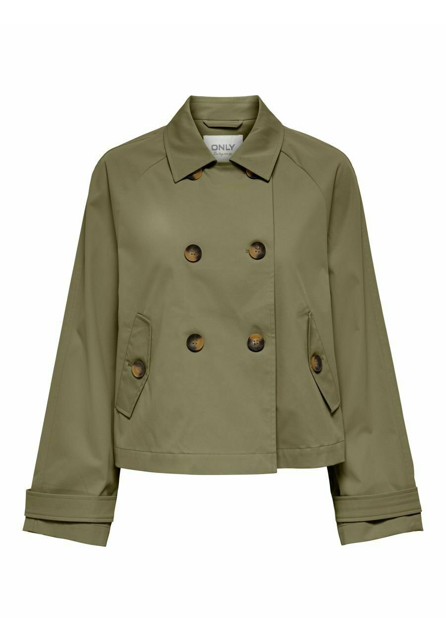 ONLY ONLAPRIL LIFE SHORT TRENCHCOAT Kurzmantel aloe/grün Zalando - Main Image