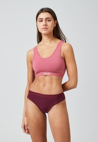 SNOCKS 3 PACK - Slip - mix mauve weinrot schwarz