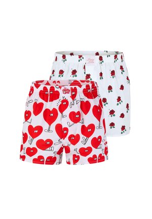 ROSE VALENTINES 2 PACK - Boxer shorts - white
