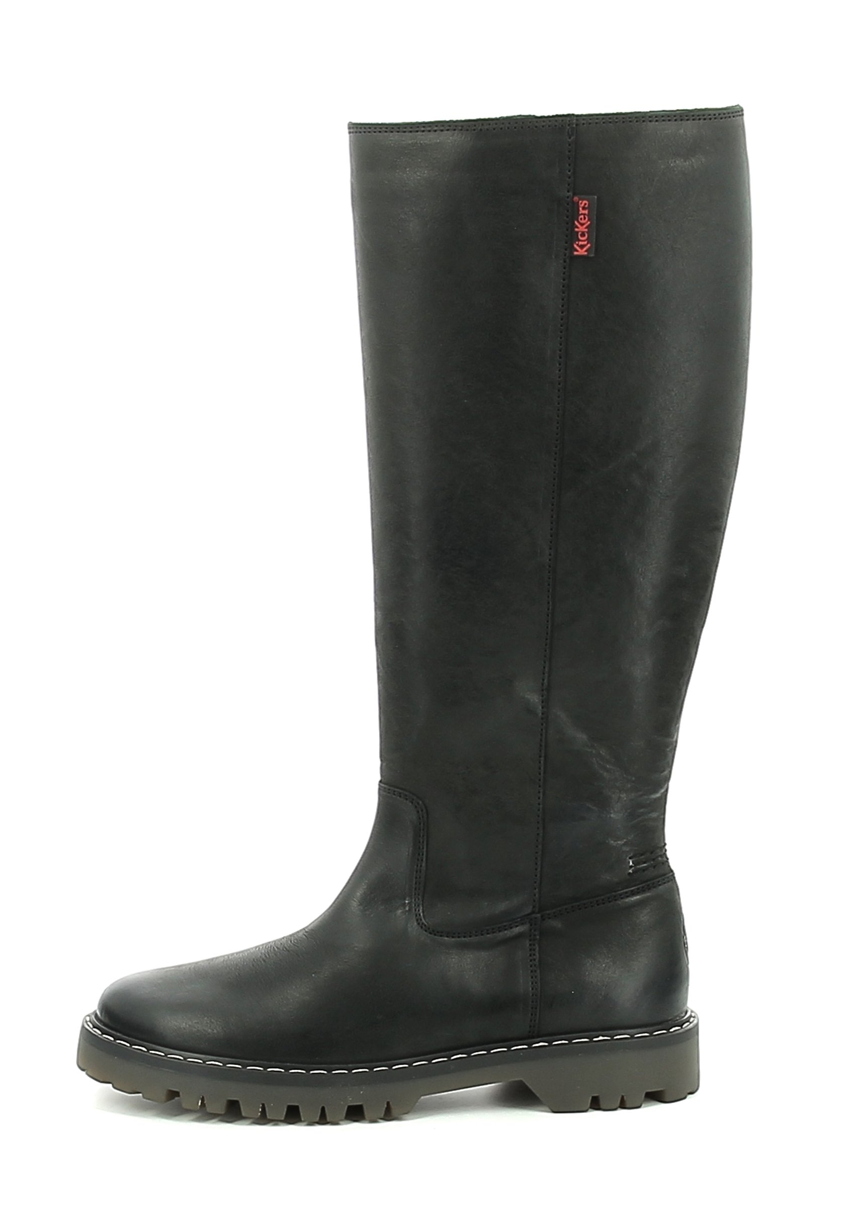 Kickers BOTTES CUIR KICK DECKBOSTER - Platform boots - noir/black 