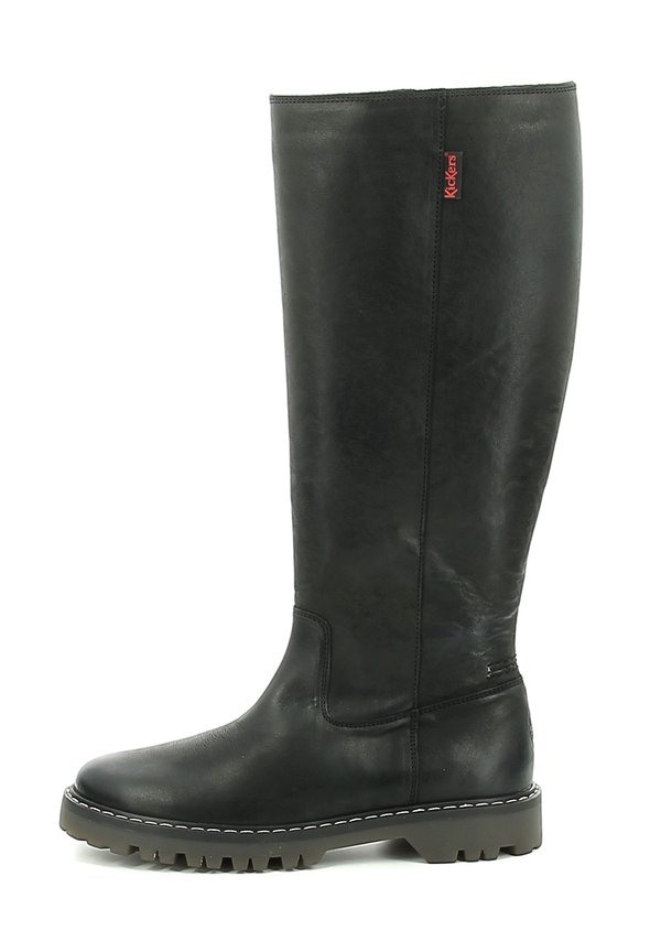 BOTTES CUIR KICK DECKBOSTER - Plateaustiefel - noir