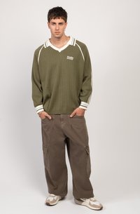 Kaotiko RETRO SPORT SOCIETY UNISEX - Hosszú ujjú felső - army