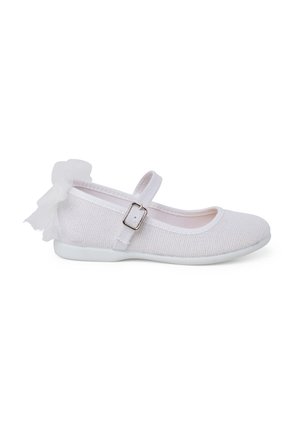 MERCEDITAS CEREMONIA - Ankle strap ballet pumps - blanco