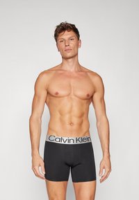 Calvin Klein Underwear BOXER BRIEF 3 PACK CKR STEEL MICRO - Apakšbikses - black/zoni beach/ash