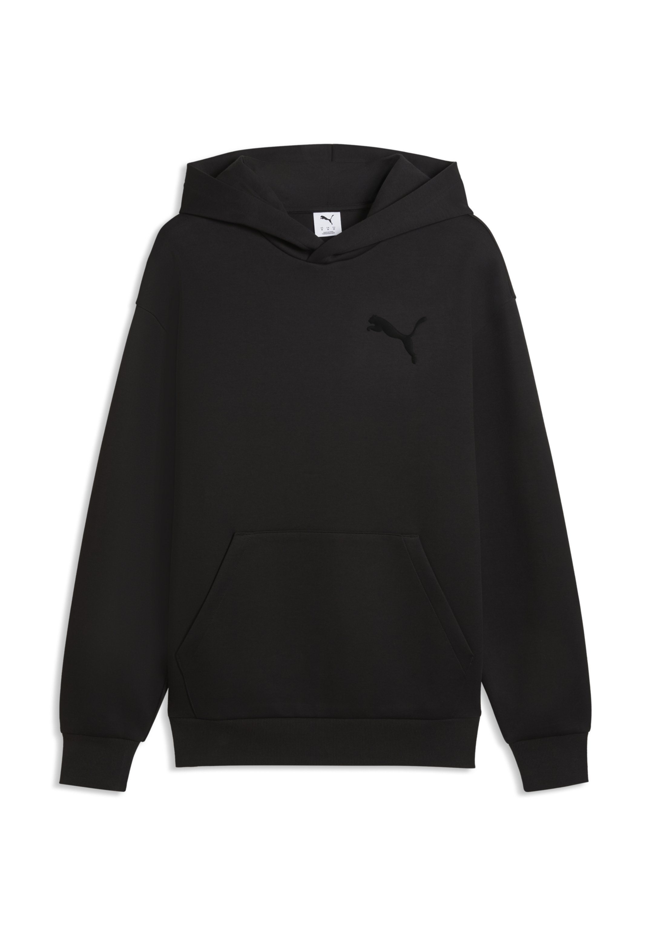 Puma ESSENTIALS ELEVATED CAT LOGO RELAXED - Mikina s kapucí - black