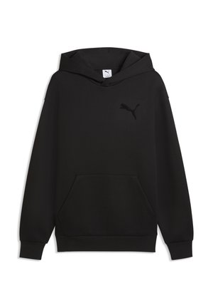 ESSENTIALS ELEVATED CAT LOGO RELAXED - Hættetrøje - black
