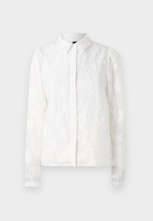 Pieces PCJALA SHIRT - Blusa com botões - cloud dancer
