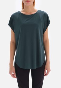 FABIANA FILIPPI: Canotta in cotone con monile - Nero | T-Shirts Fabiana
