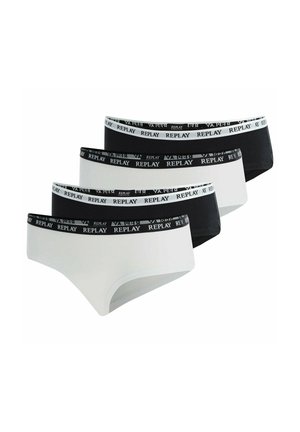 4ER PACK-SLIP LOGOBUND CULOTTE  STYLE  WATERFALL - Slip - schwarz weiß