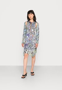 Jaded London VELVET HANKY DRESS WITH LACE UP DETAIL - Vestido de cocktail / Vestido de festa - multi