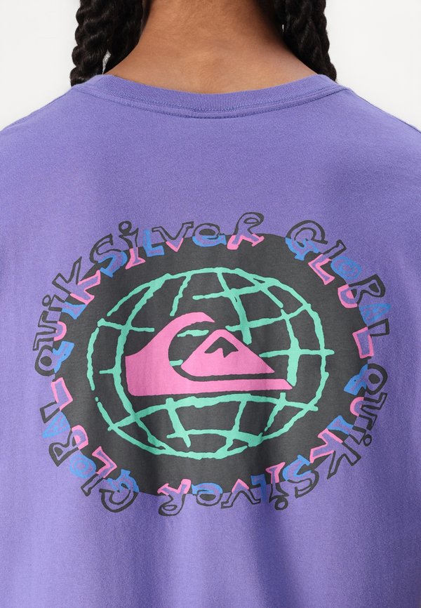 GLOBAL HEAT UNISEX - Print T-shirt - dusted peri3