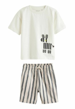CHARACTER SET REGULAR FIT - Träningsbyxor - black white
