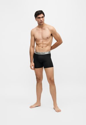 Calvin Klein Underwear, 3 PACK BOXER BRIEFS - MICRO STRETCH - Боксерки - black/grisaille/pale meadow