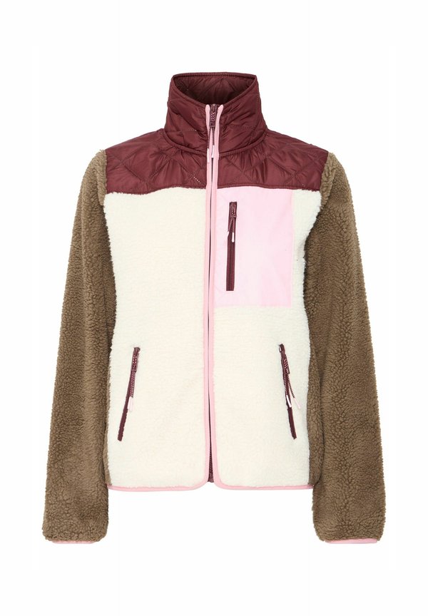 JCBERRI - Fleece jacket - windsor wine mix3