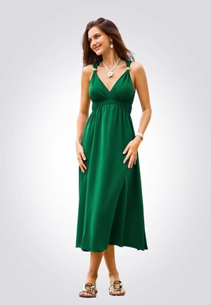 Cupshe ELEGANT V-NECK MIDI - Koktejlové šaty / šaty na párty - evergreen