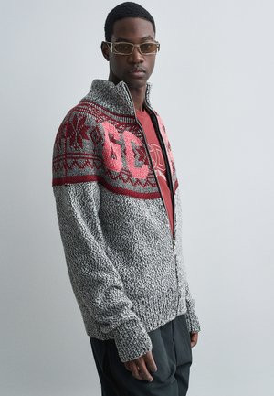 SNOW FULL ZIP TURLENECK - Cardigan - grey