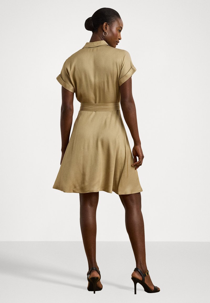 sachin and babi light blue dress Polo Ralph Lauren Tie Waist Shirtdress in Deco Coral main image 0