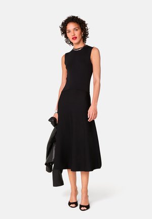 FLARED - Strickkleid - noir