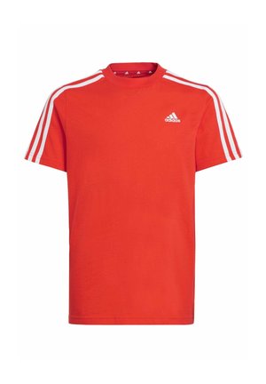 adidas Performance TEE - Camiseta estampada - bright red   white