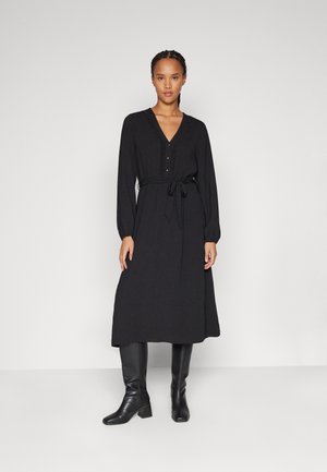 JDY JDYDIVYA LACE MIDI DRESS - Φόρεμα πουκάμισο - black