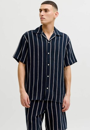 Jack & Jones JORCOBA STRIPE RESORT SHIRT SS SN - Skjorter - sky captain